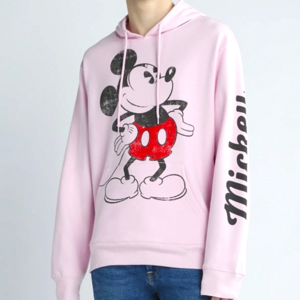 Disney Pink Mickey Mouse Graphic Hoodie